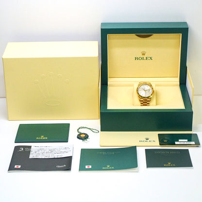 Rolex Day-Date 40 Silver Diagonal Dial 228238 (2020)