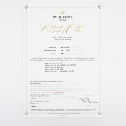 Patek Philippe 4972/1G-001 (2017)