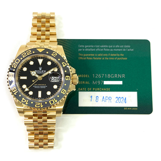 Rolex GMT-Master II Black Dial 126718GRNR