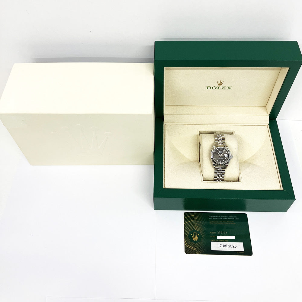 Rolex Lady-Datejust Dark Grey Dial 279174