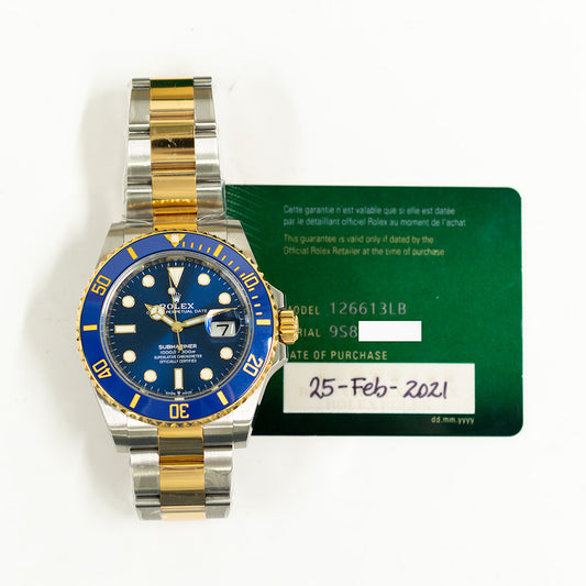 Rolex Submariner Date 41mm Blue Dial 126613LB (2021)