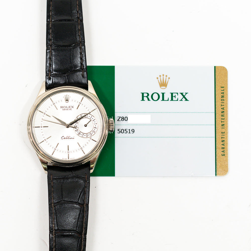 Rolex Cellini Date 39mm Silver Dial 50519 (2018)