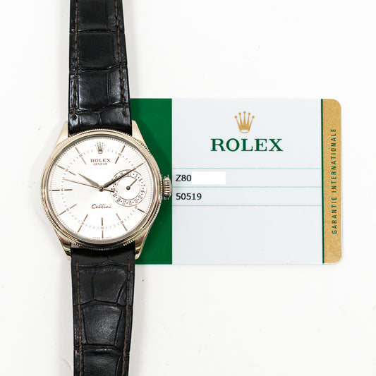 Rolex Cellini Date 39mm Silver Dial 50519 (2018)