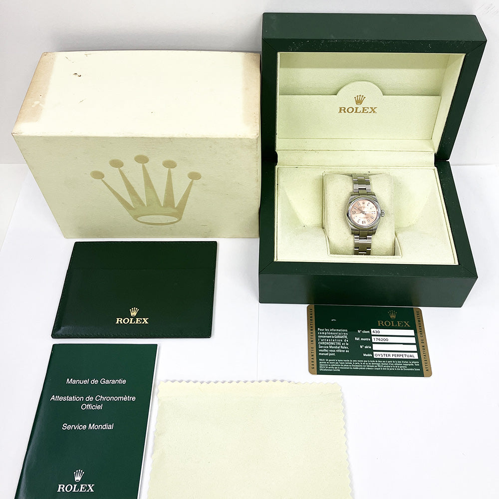 Rolex Oyster Perpetual 26mm Salmon Dial 176200