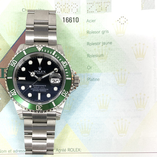 Rolex Submariner Date Kermit Dial 16610LV