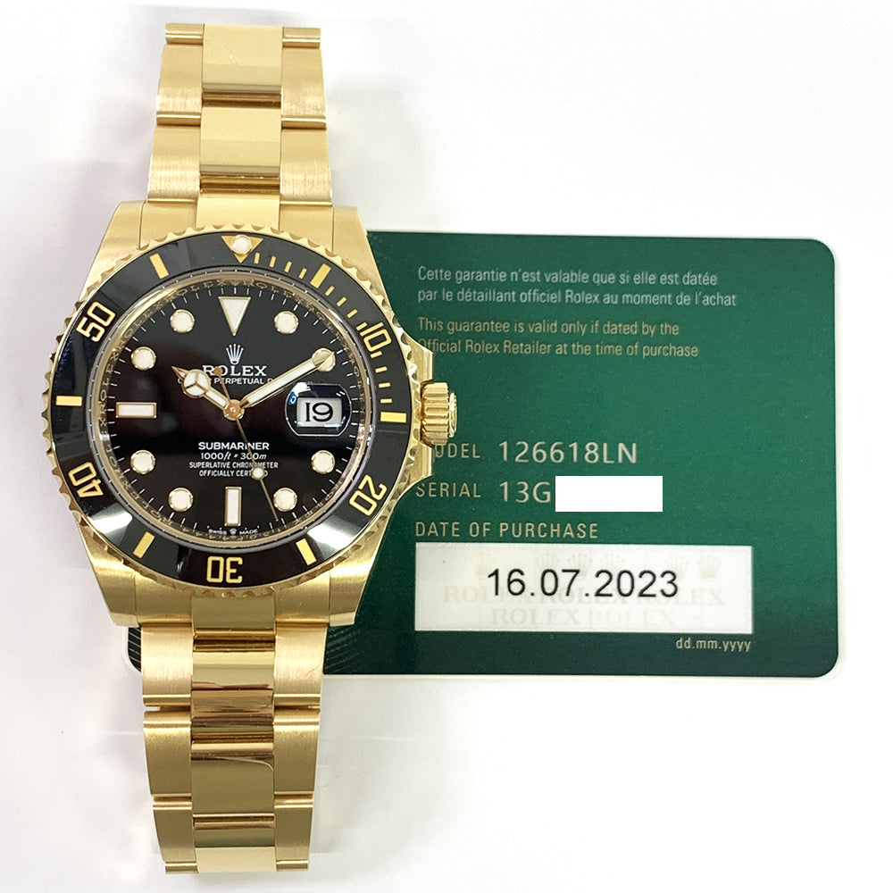 Rolex Submariner Date 41mm Black Dial 126618LN