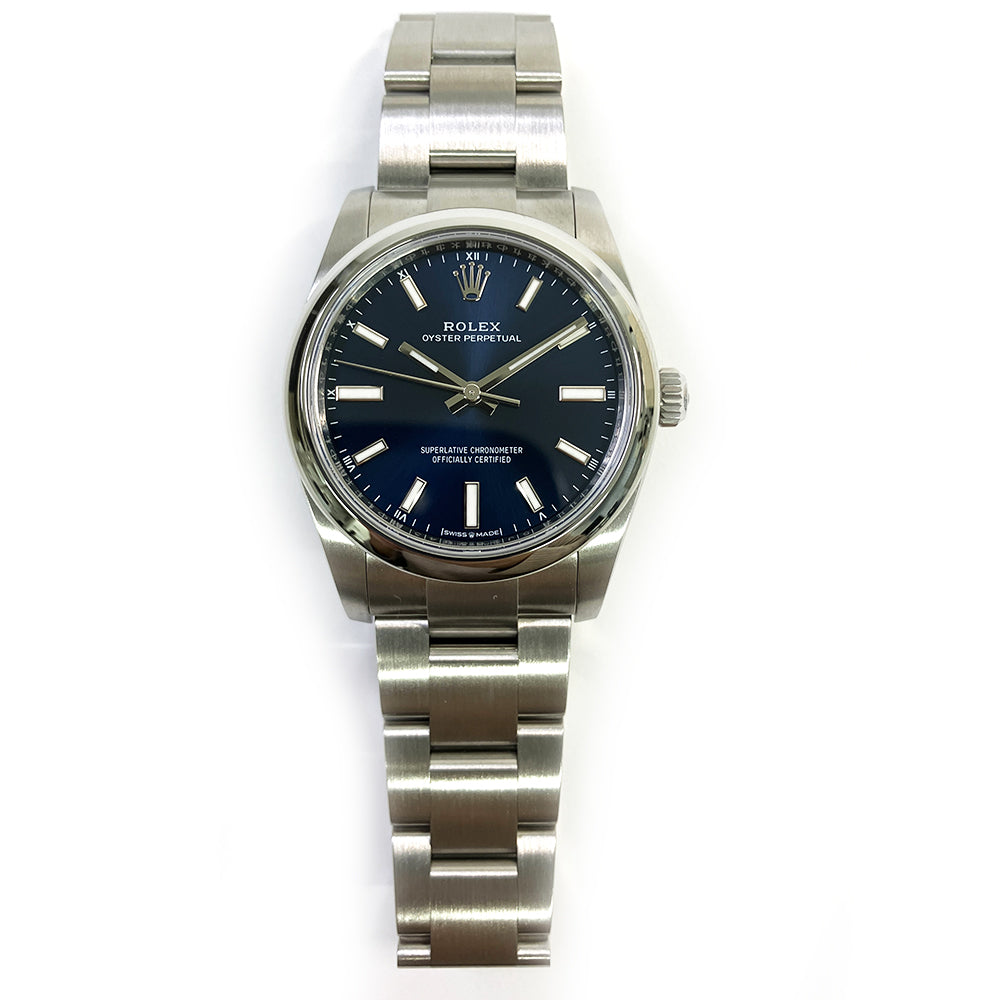 Rolex Oyster Perpetual 34mm Blue Dial 124200 (2024)