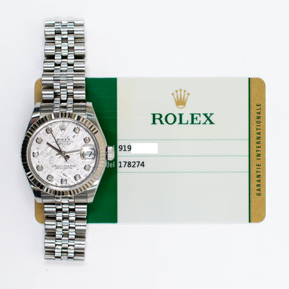 Rolex Datejust 31mm Meteorite Diamond Dial 178274G (2018)