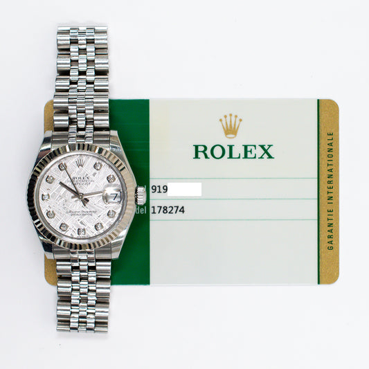 Rolex Datejust 31mm Meteorite Diamond Dial 178274G (2018)