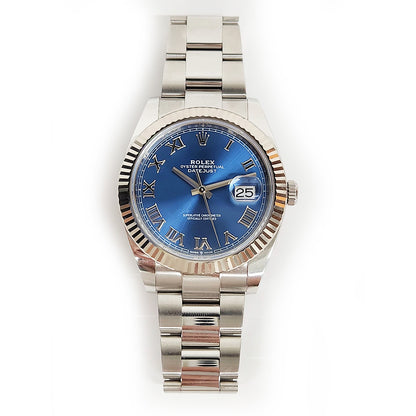 Rolex Datejust 41mm Blue Roman Dial Oyster 126334