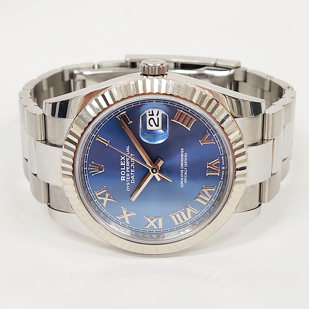 Rolex Datejust 41mm Blue Roman Dial Oyster 126334