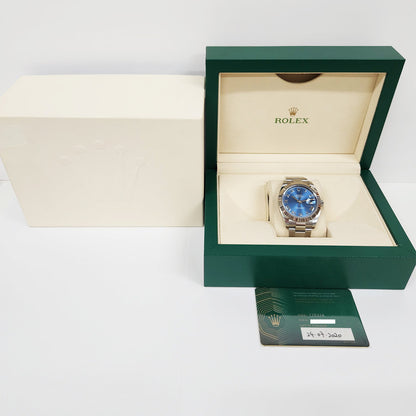 Rolex Datejust 41mm Blue Roman Dial Oyster 126334