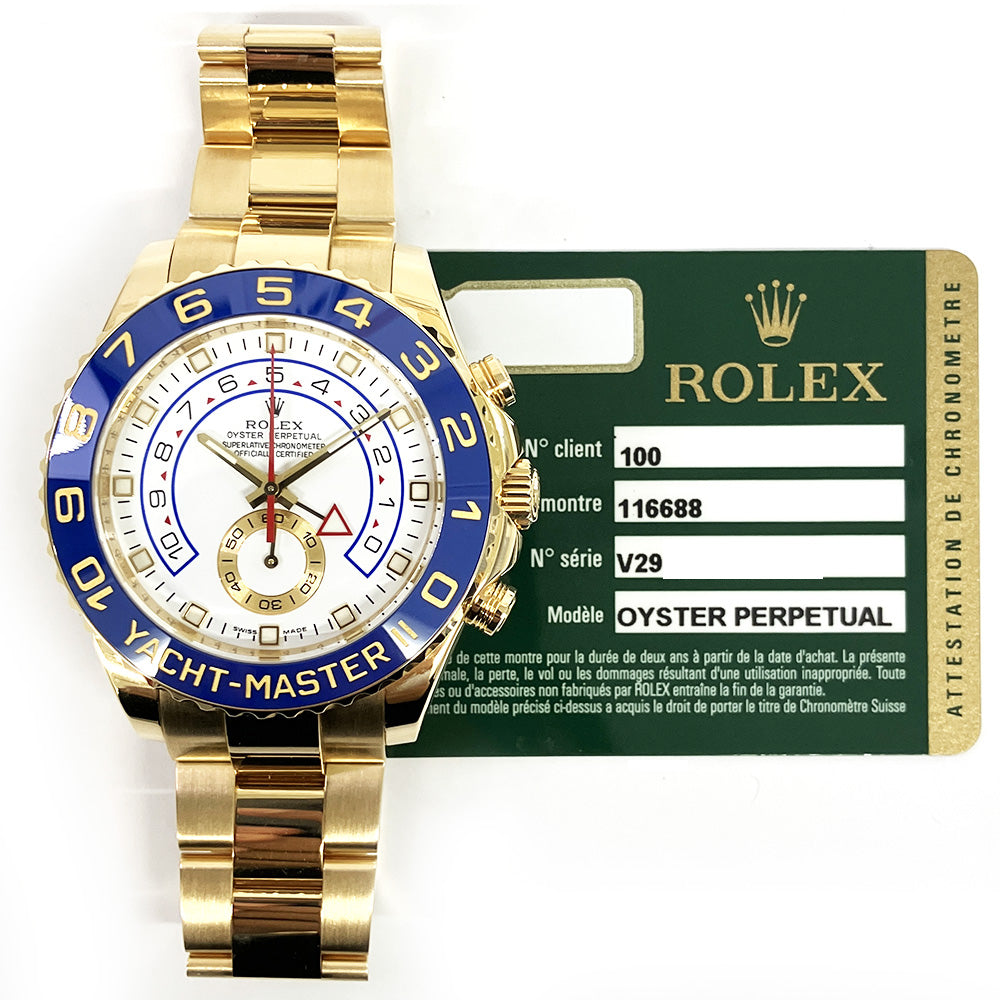 Rolex Yacht-Master II White Dial 116688