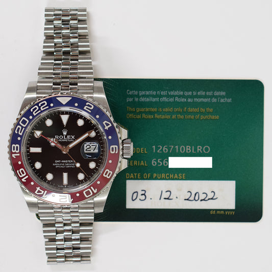 Rolex GMT-Master II "Pepsi" Dial 126710BLRO (2022)