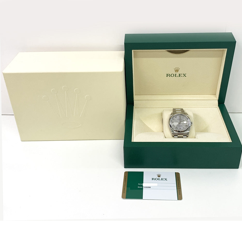 Rolex Datejust 36mm Silver Roman Dial 116200