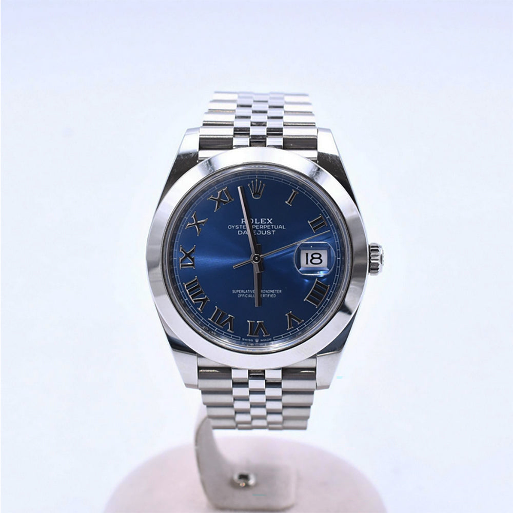 Rolex Datejust 41mm Blue Roman Dial 126300 (2023)