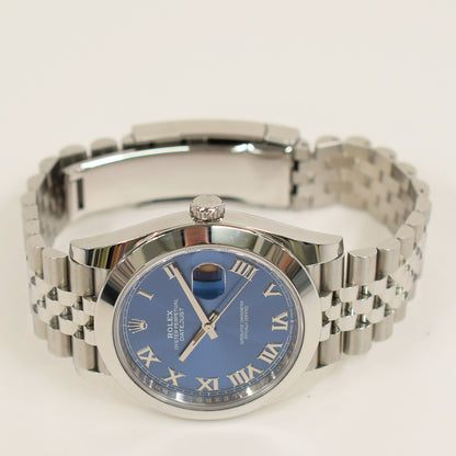 Rolex Datejust 41mm Blue Roman Dial 126300 (2023)