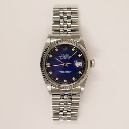 Rolex Datejust 36mm Blue Ombre Diamond Dial 16014G