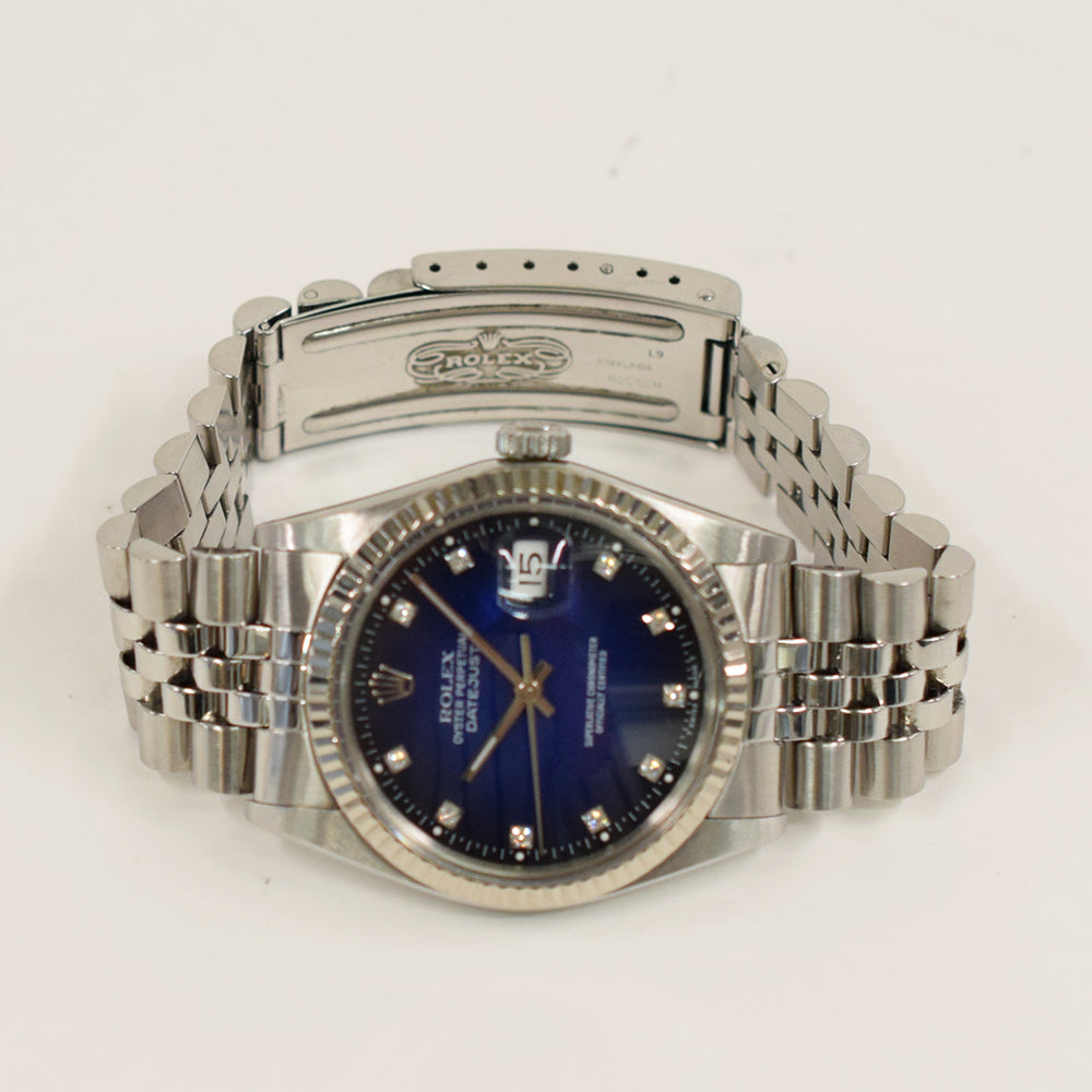 Rolex Datejust 36mm Blue Ombre Diamond Dial 16014G