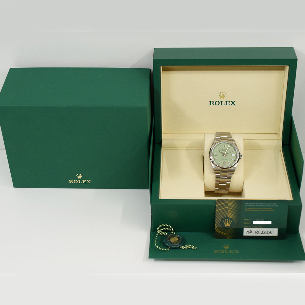 Rolex Oyster Perpetual 41mm Pistachio Dial 134300 (2025)