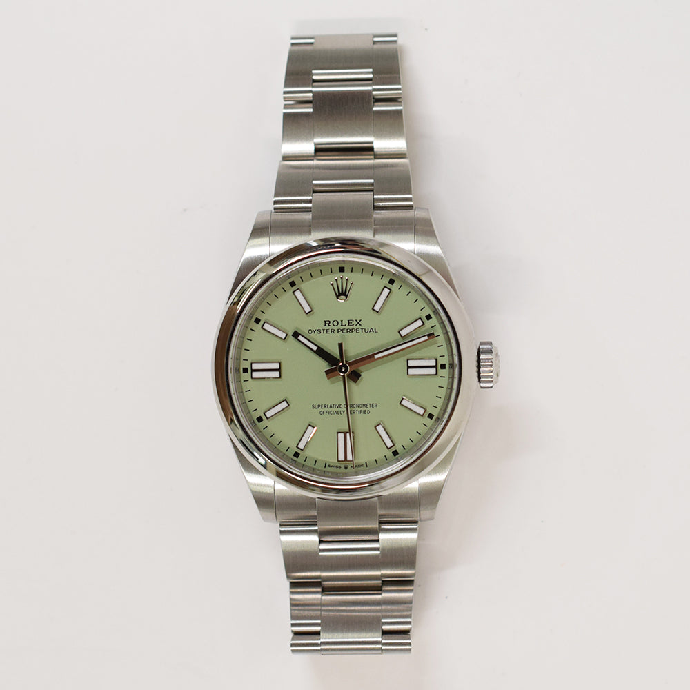 Rolex Oyster Perpetual 41mm Pistachio Dial 134300 (2025)