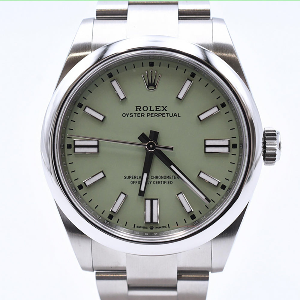 Rolex Oyster Perpetual 41mm Pistachio Dial 134300 (2025)