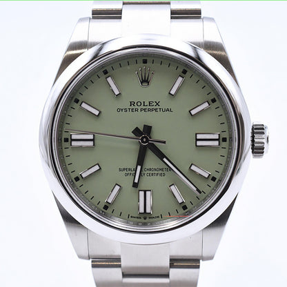 Rolex Oyster Perpetual 41mm Pistachio Dial 134300 (2025)