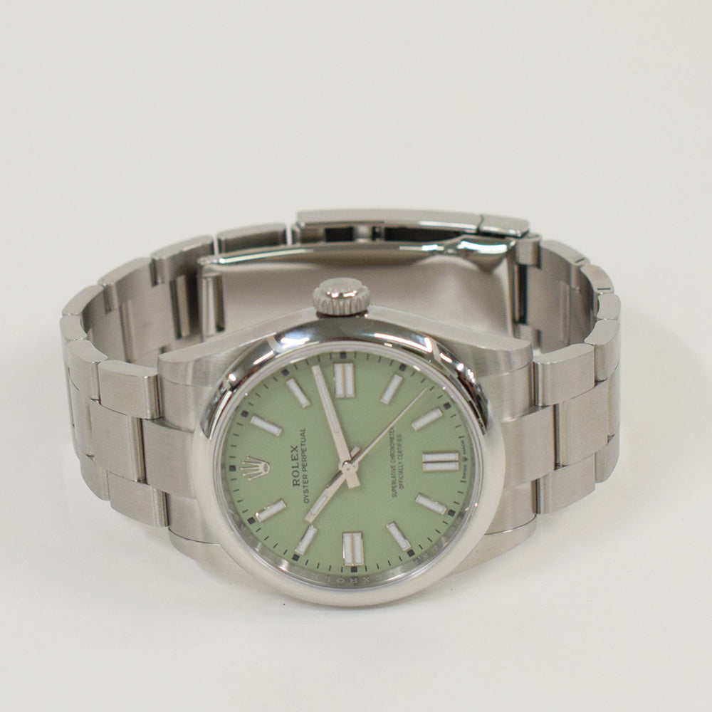 Rolex Oyster Perpetual 41mm Pistachio Dial 134300 (2025)