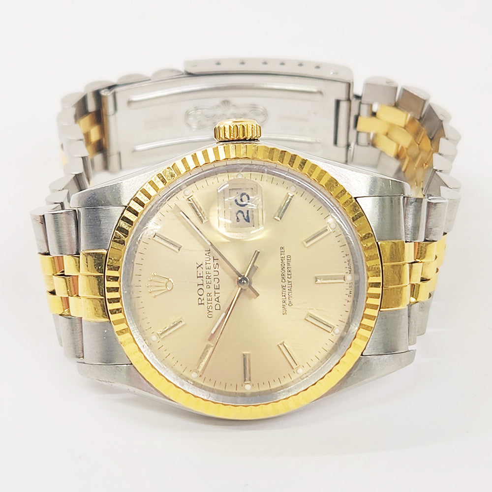 Rolex Datejust 36mm Champagne Dial 16013