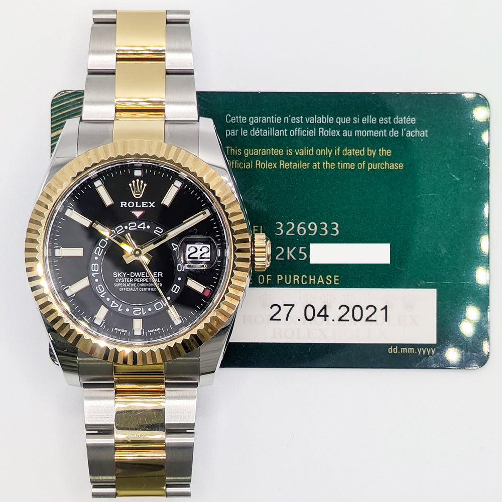 Rolex Sky-Dweller Black Dial 326933 (2021)