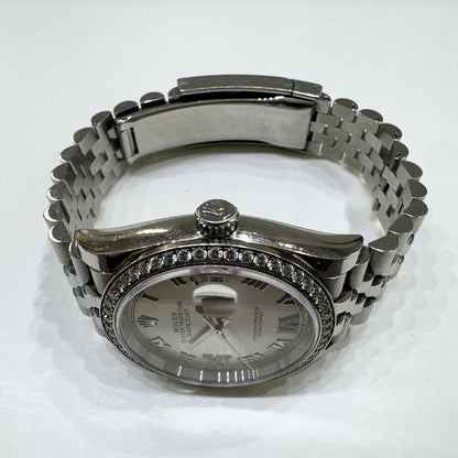 Rolex Datejust 36mm Silver "VI"&"IX" Diamond Dial 126284RBR (2021)