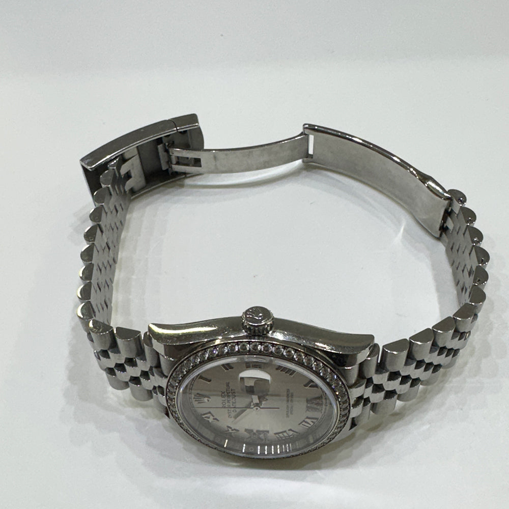 Rolex Datejust 36mm Silver "VI"&"IX" Diamond Dial 126284RBR (2021)
