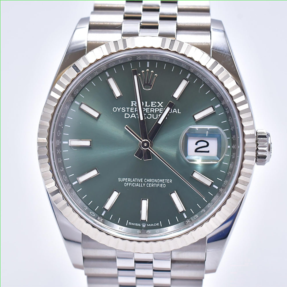 Rolex Datejust 36mm Mint Green Dial 126234 (2023)