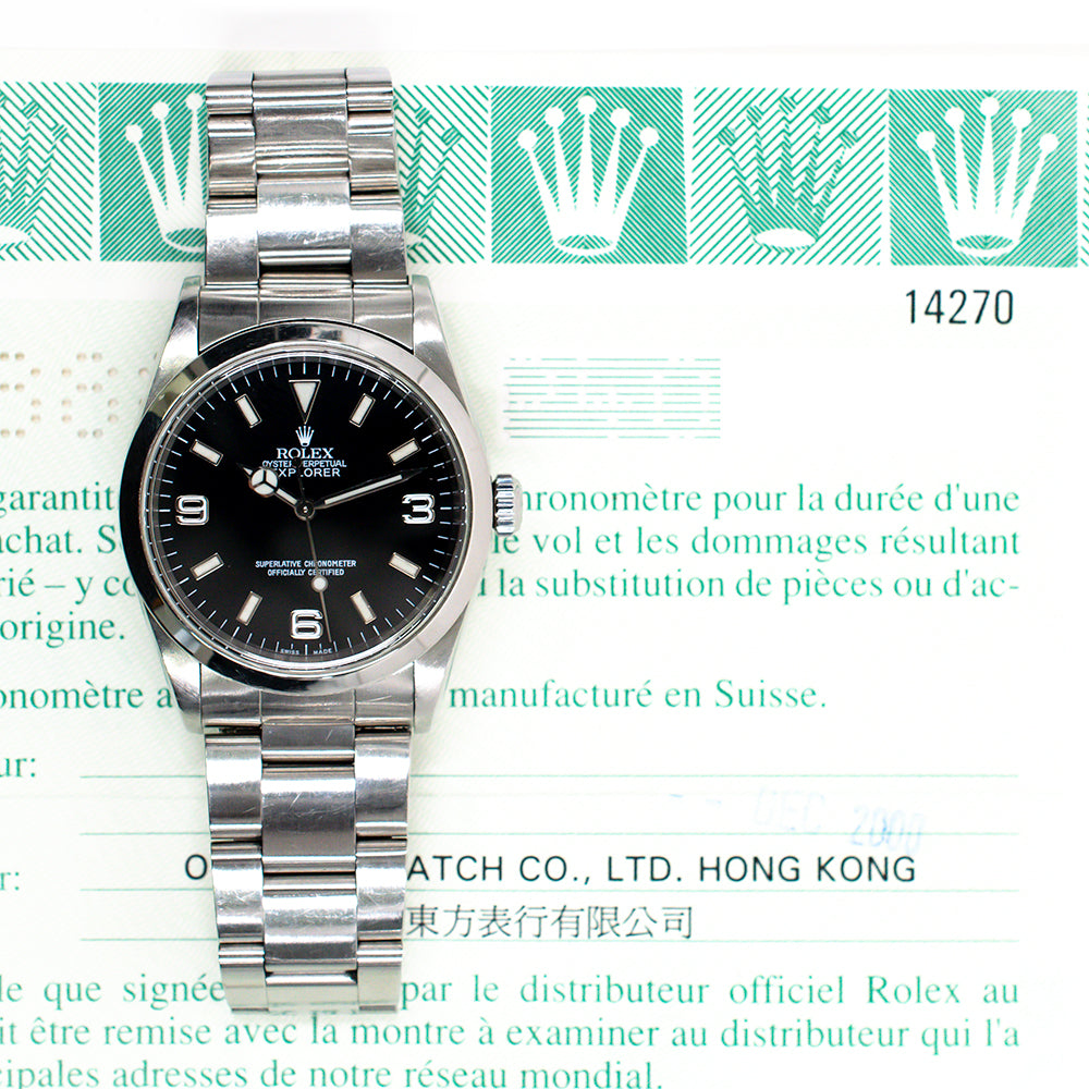 Rolex Explorer 36mm Black Dial 14270 (2000)