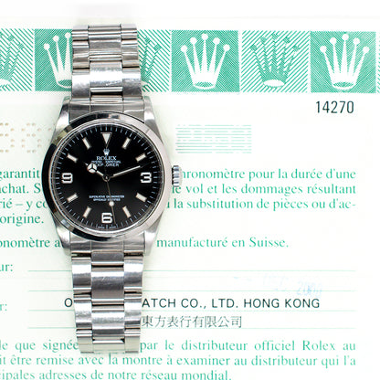 Rolex Explorer 36mm Black Dial 14270 (2000)