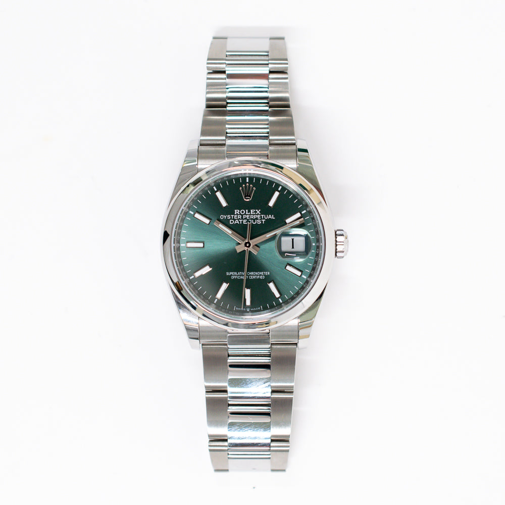 Rolex Datejust 36mm Green Dial 126200 (2024)