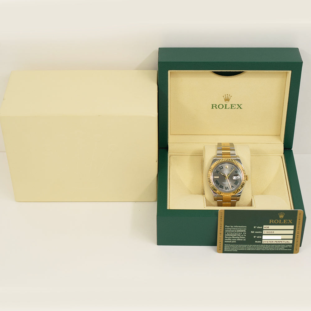 Rolex Datejust II 41mm Wimbledon Dial 116333 (2014)