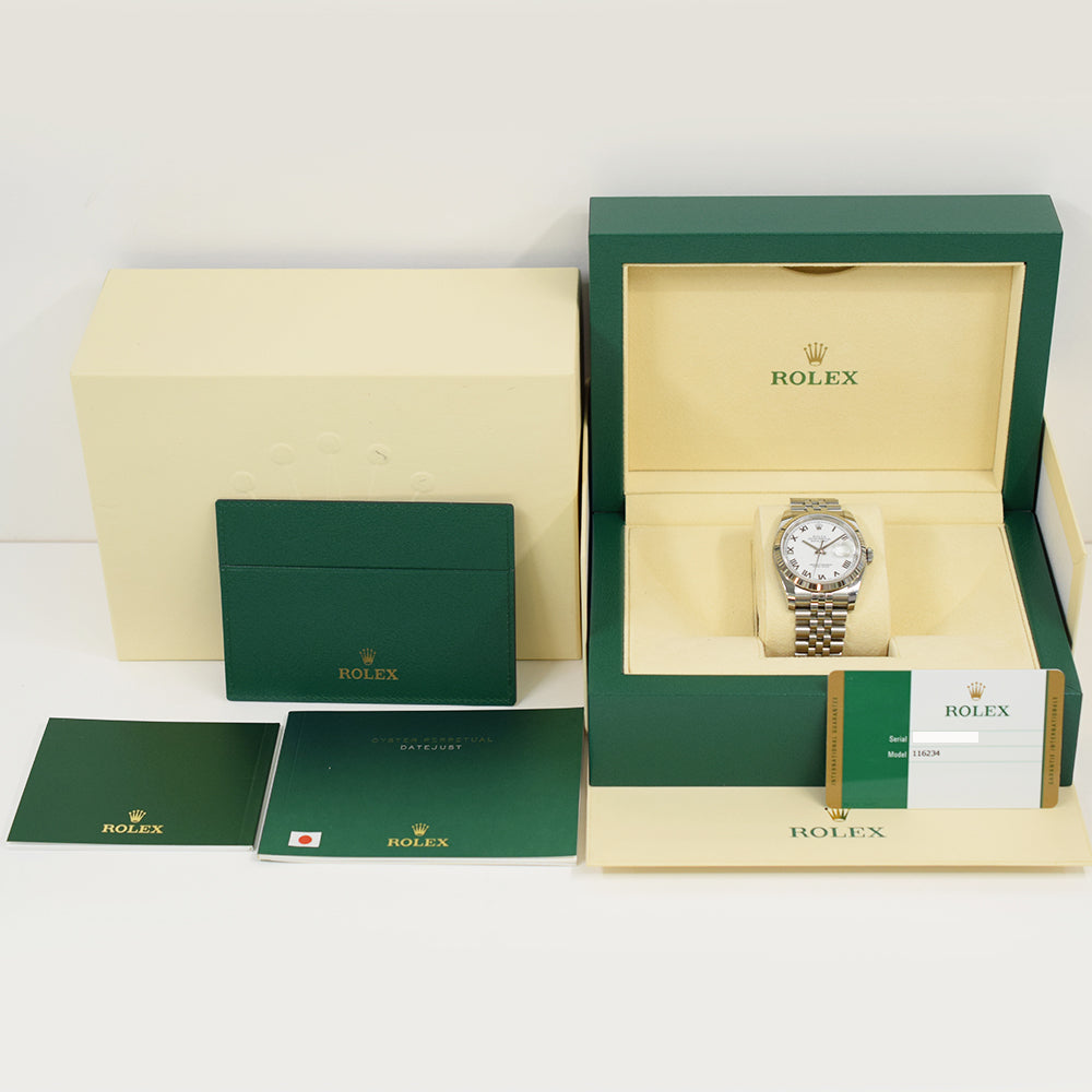 Rolex Datejust 36mm White Roman Dial 116234 (2017)