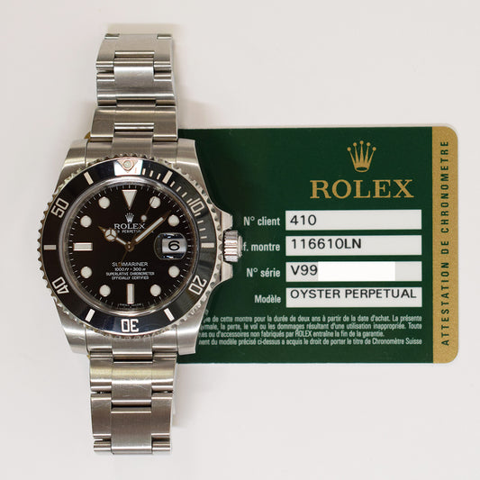 Rolex Submariner Date 40mm Black Dial 116610LN (2010)