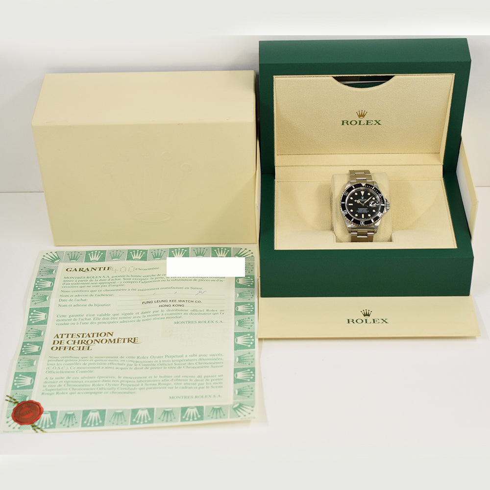 Rolex Submariner Date 41mm Black Dial 16610 (1995)