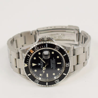 Rolex Submariner Date 41mm Black Dial 16610 (1995)