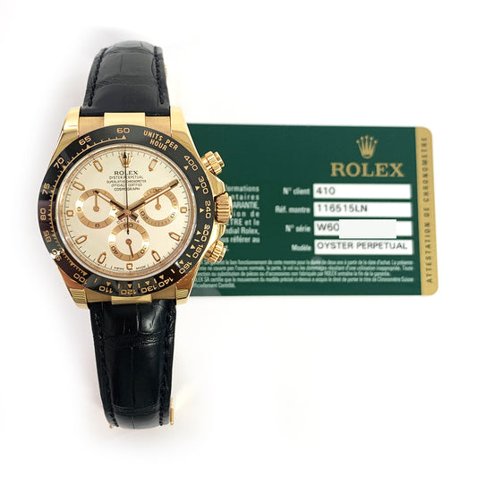 Rolex Cosmograph Daytona Ivory Dial 116515LN