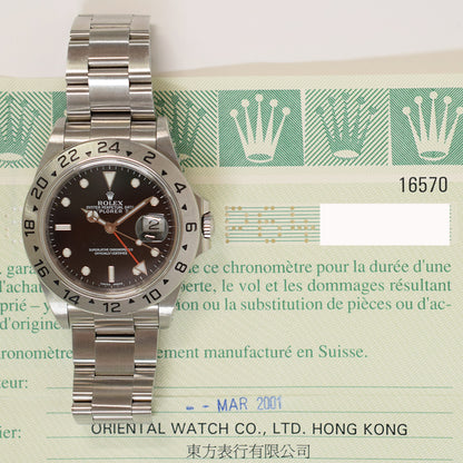 Rolex Explorer II 40mm Black Dial 16570 (2001)