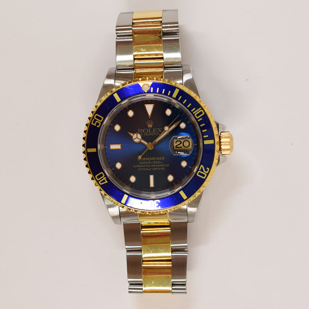 Rolex Submariner Date 40mm Blue Dial 16613LB (1996)
