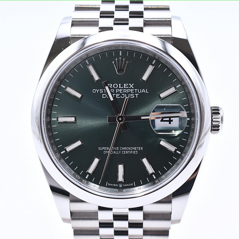 Rolex Datejust 36mm Mint Green Dial 126200 (2022)