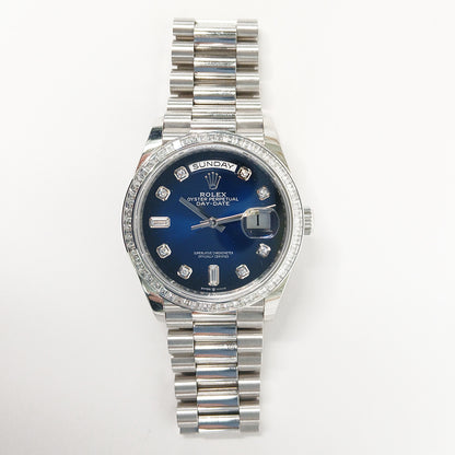Rolex Day-Date 36mm Blue Diamond Dial 128396TBR (2024)