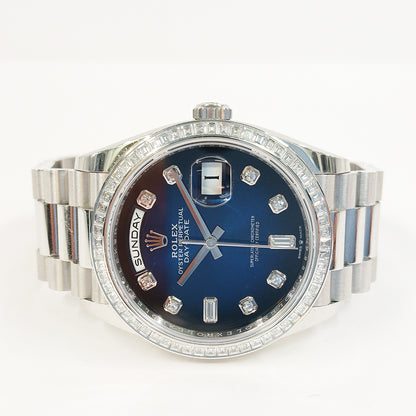 Rolex Day-Date 36mm Blue Diamond Dial 128396TBR (2024)
