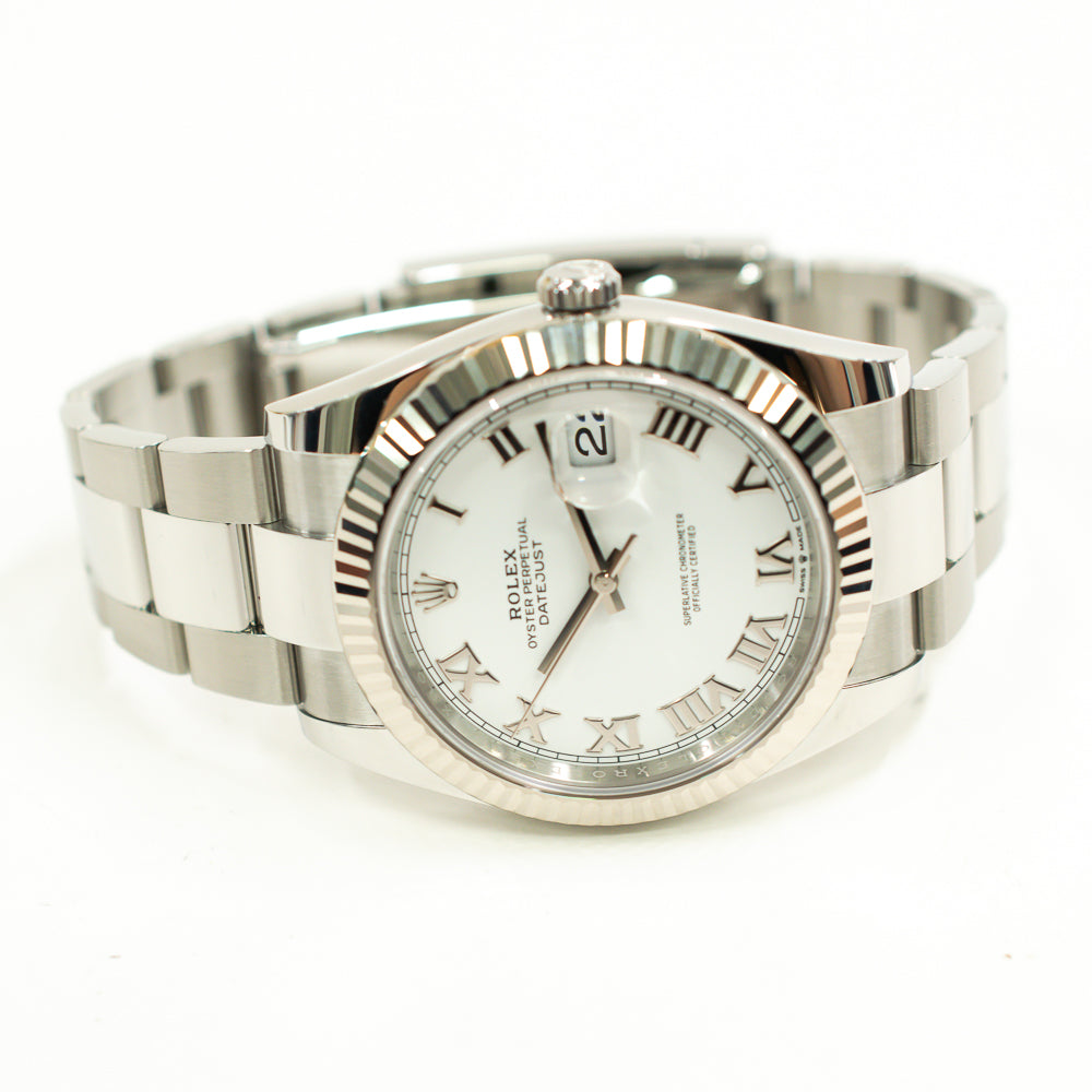 Rolex Datejust 41mm White Roman Dial 126334 (2025)