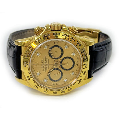 Rolex Daytona Champagne Diamond Dial 16518G