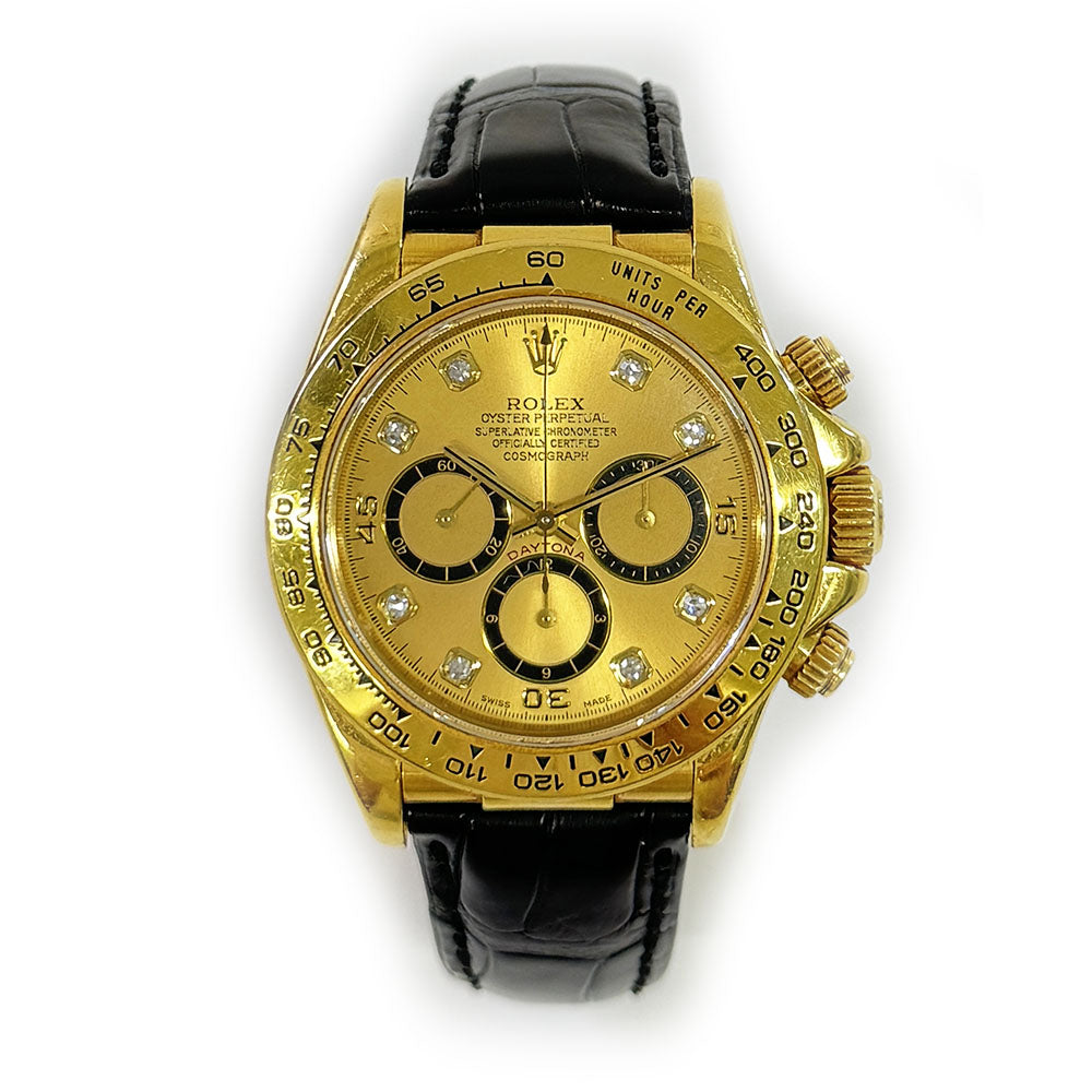 Rolex Daytona Champagne Diamond Dial 16518G